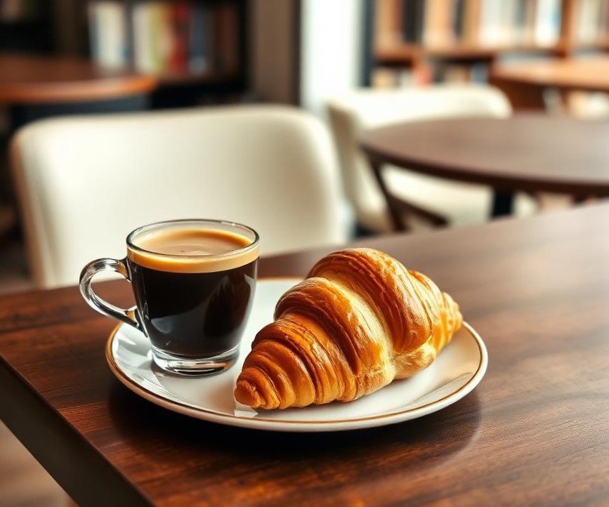 Coffee and snack combo for readers